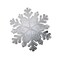 6 Silver 18" wide Snowflake Round Vinyl Placemats Wedding Party Decorations